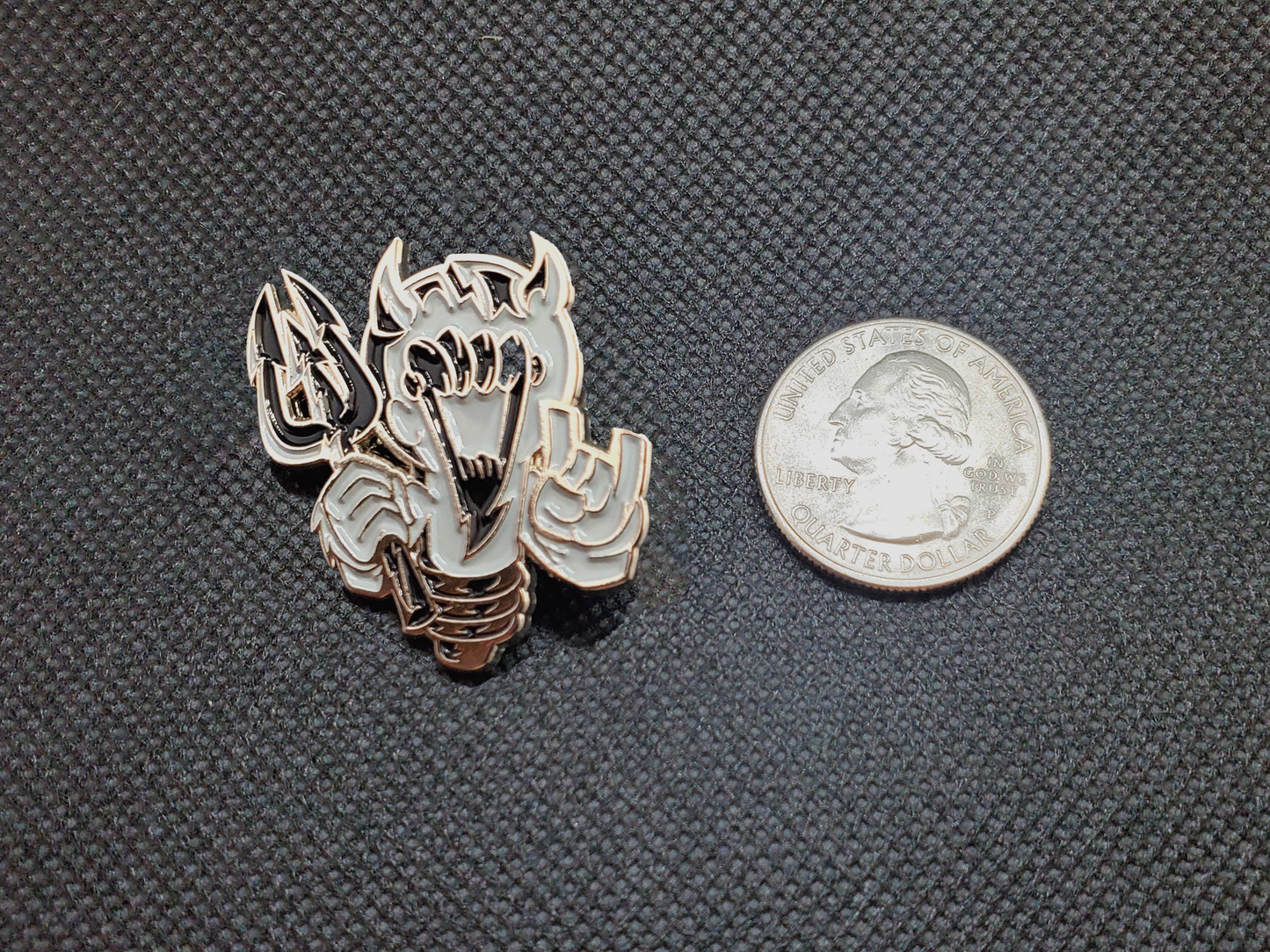 Bad Idea Black Metal Pin