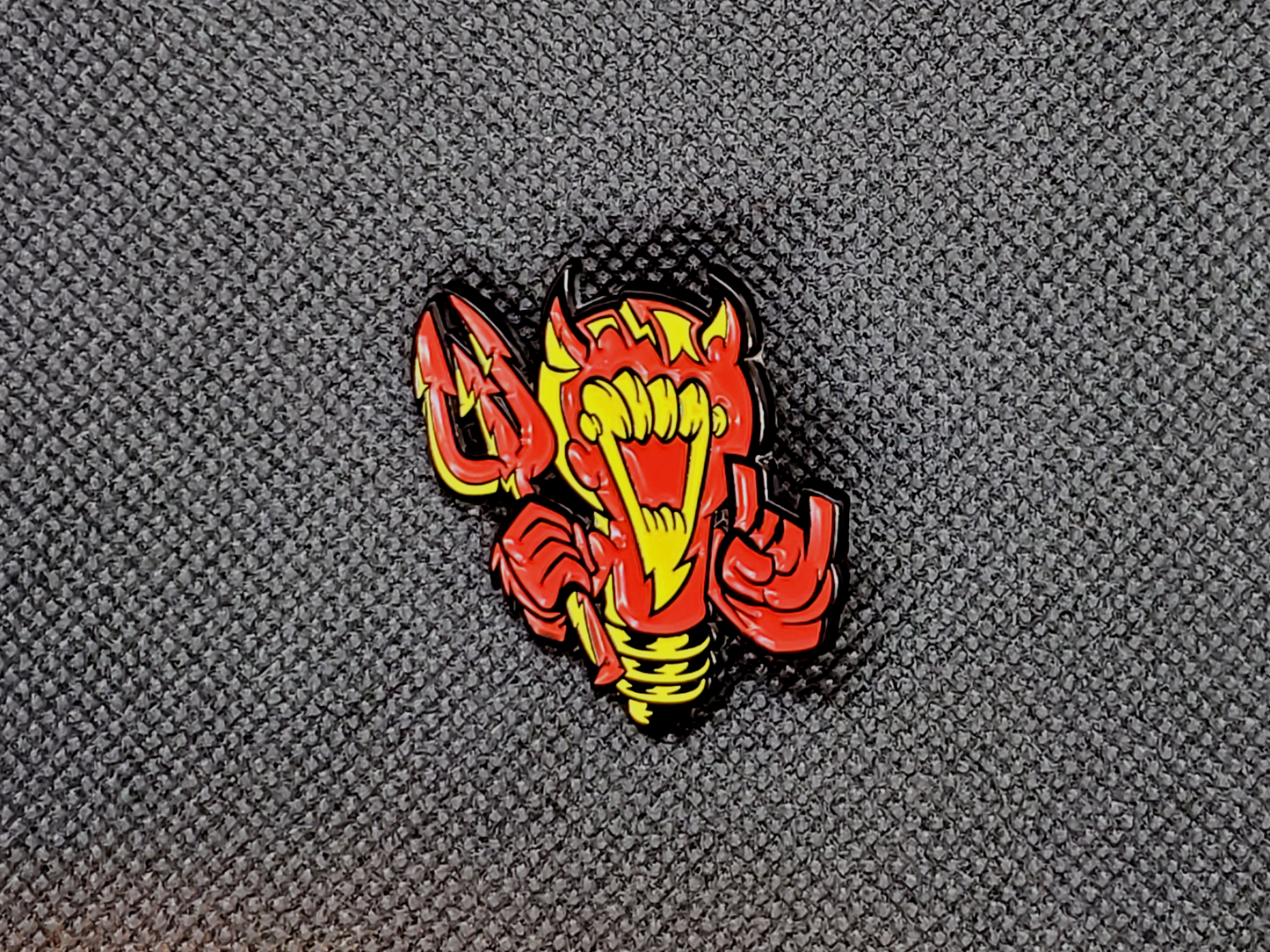 Glow in the Dark Bad Idea Devil Pin