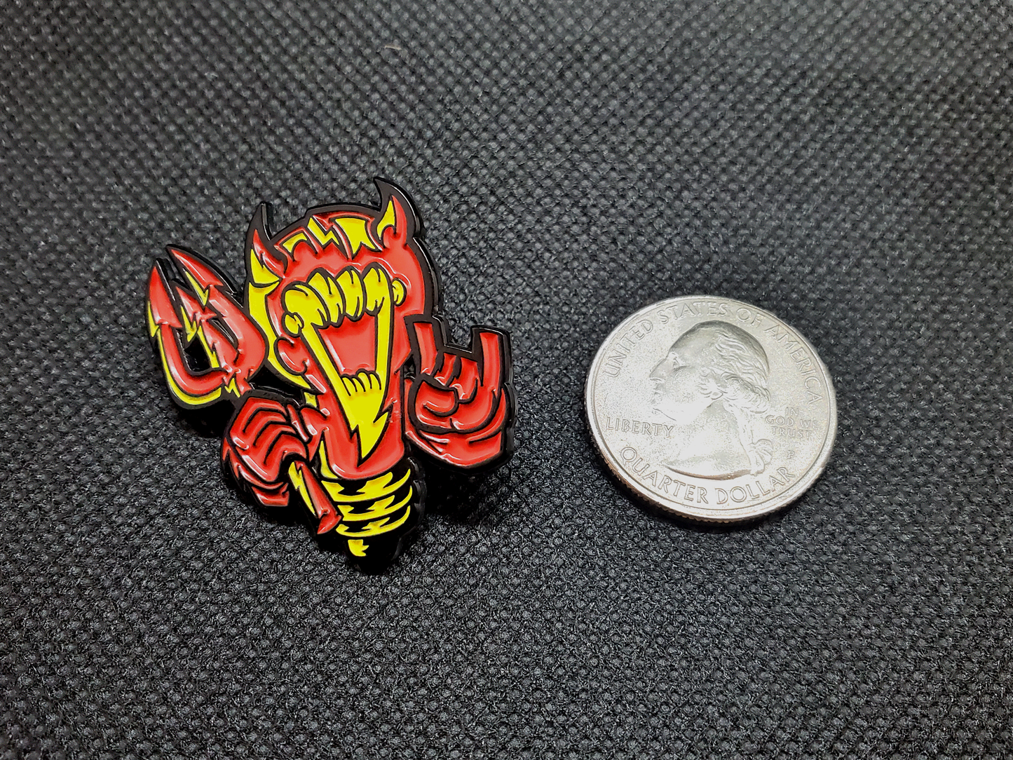 Glow in the Dark Bad Idea Devil Pin