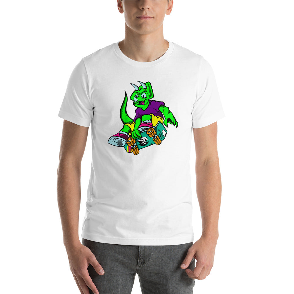 Xtreame-O-Saurus Triceratops Skater T shirt