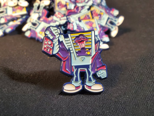 NES Vintage Video Game Rebel Pin and Sticker Set